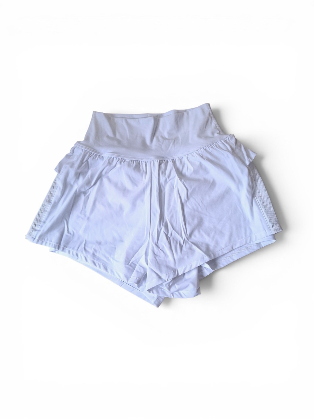 🆕️ Halara Breezeful High Waisted Ruffle Yoga Shorts Womens Small - Picture 6 of 14